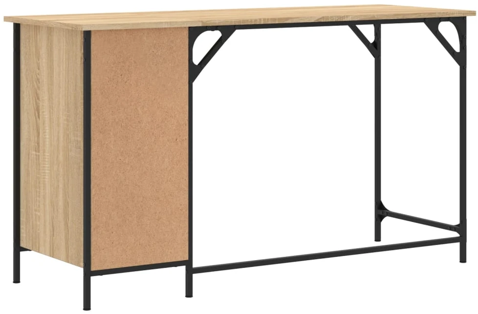 Kompiuterio stalas, ąžuolo, 131x48x75cm, apdirbta mediena