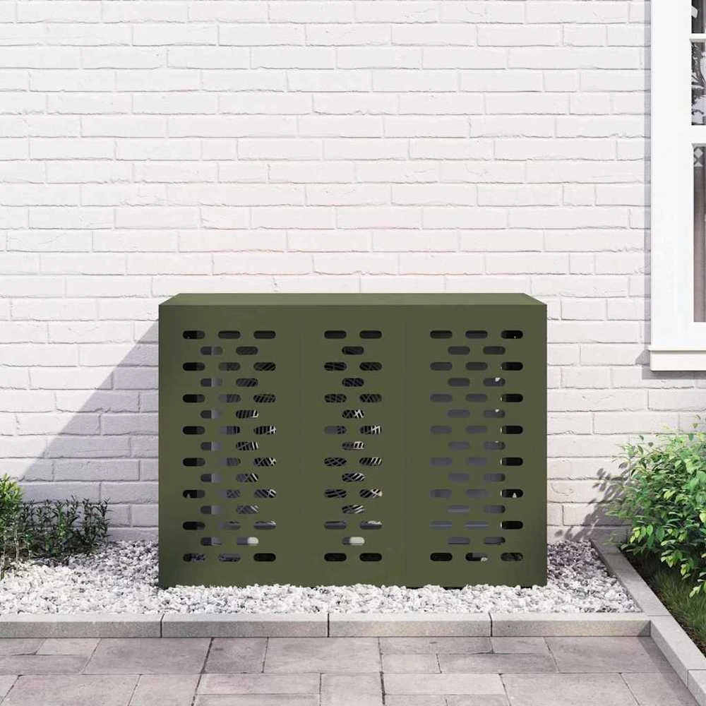 Kondicionierių uždangalas Alyvuogių žalia 110 x 50 x 80 cm