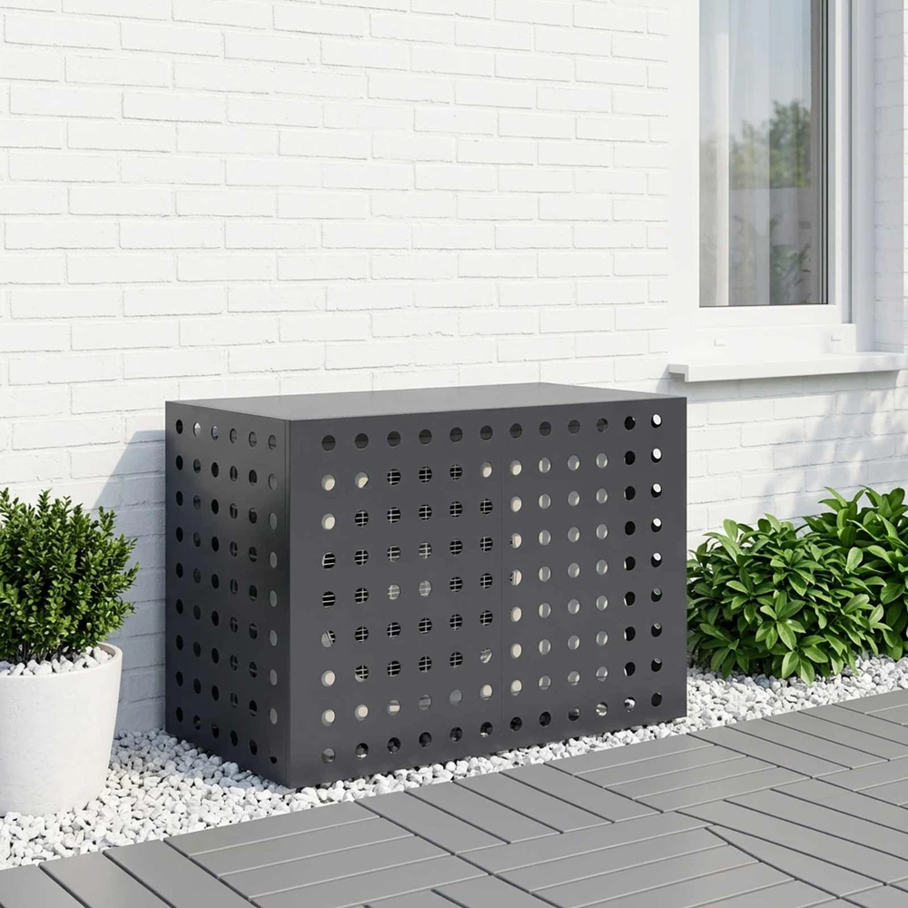 Kondicionierių uždangalas Antracito 100 x 50 x 70 cm Plienas