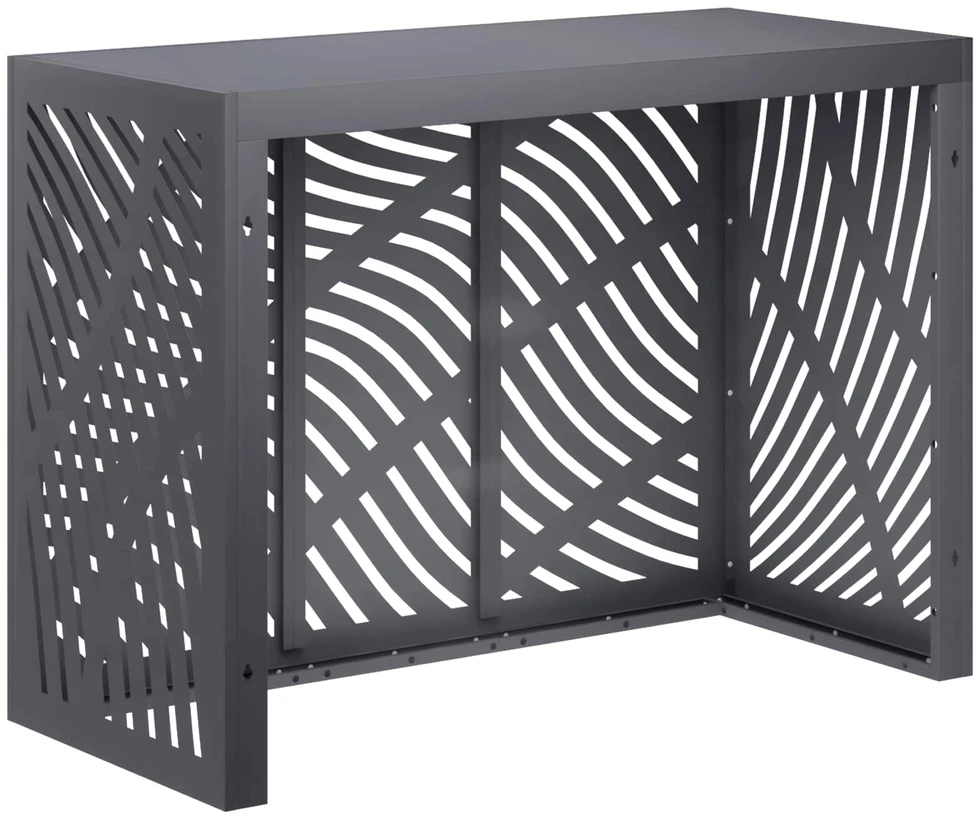 Kondicionierių uždangalas Antracito 110 x 50 x 80 cm Plienas