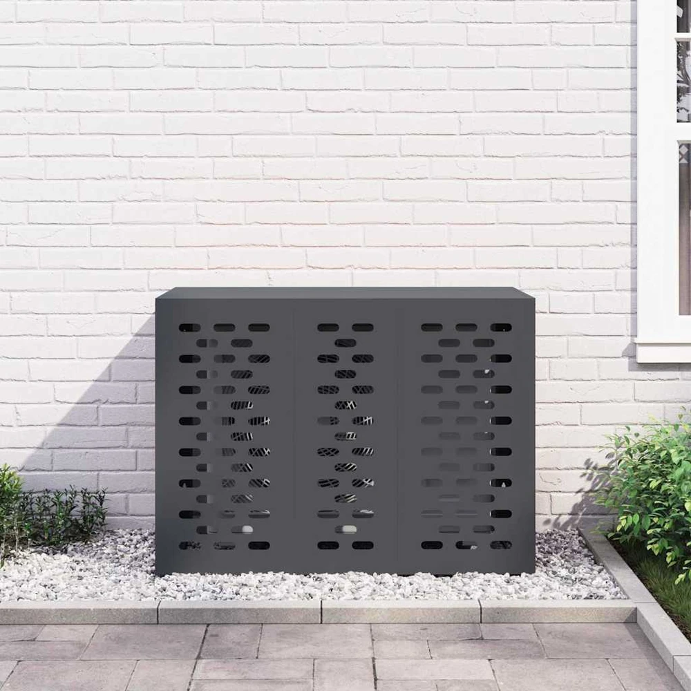 Kondicionierių uždangalas Antracito 110 x 50 x 80 cm Plienas
