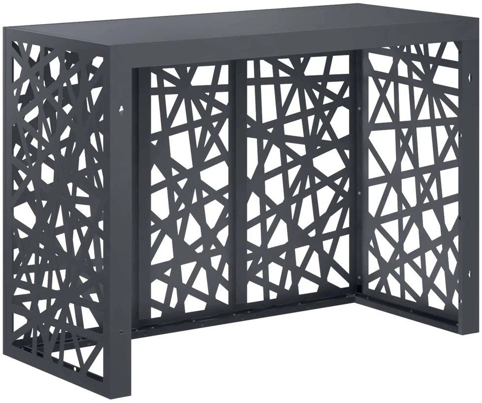 Kondicionierių uždangalas Antracito 110 x 50 x 80 cm Plienas