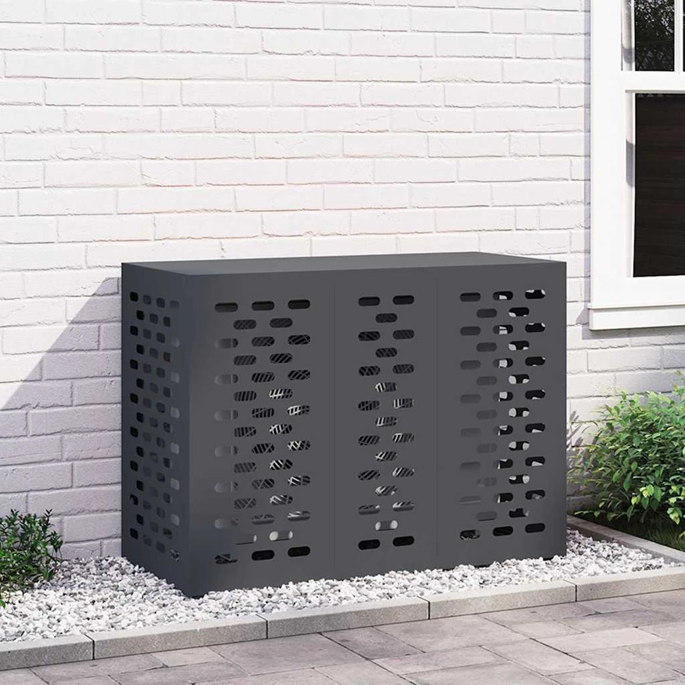 Kondicionierių uždangalas Antracito 110 x 50 x 80 cm Plienas