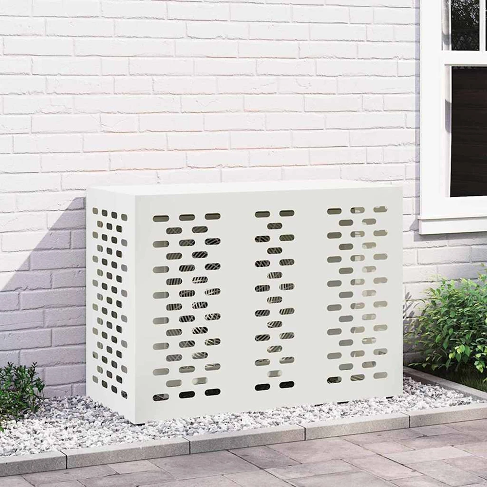 Kondicionierių uždangalas Balta 110 x 50 x 80 cm Plienas