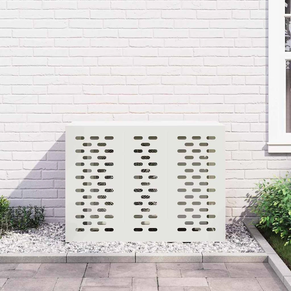Kondicionierių uždangalas Balta 110 x 50 x 80 cm Plienas
