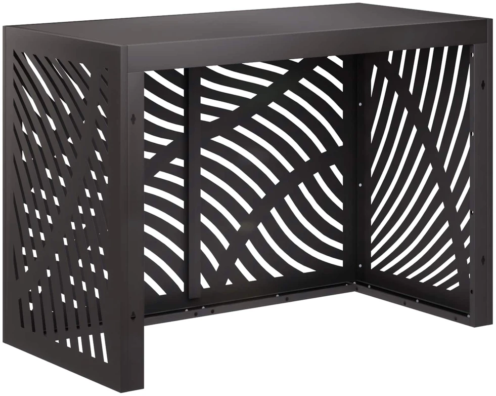 Kondicionierių uždangalas Juoda 100 x 50 x 70 cm Plienas