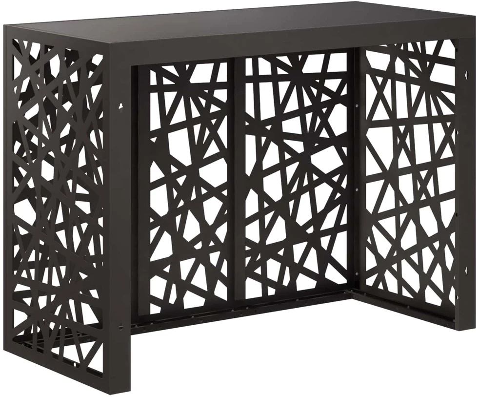 Kondicionierių uždangalas Juoda 110 x 50 x 80 cm Plienas