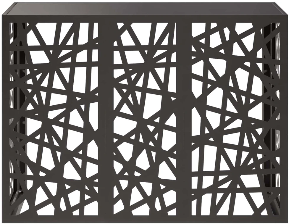 Kondicionierių uždangalas Juoda 110 x 50 x 80 cm Plienas