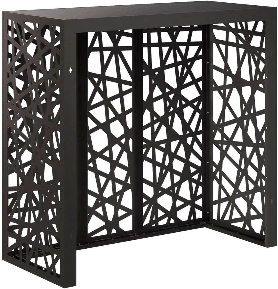 Kondicionierių uždangalas Juoda 110 x 50 x 105 cm Plienas