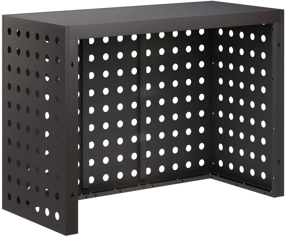 Kondicionierių uždangalas Juoda 110 x 50 x 80 cm Plienas