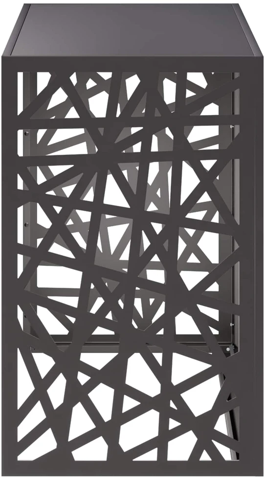 Kondicionierių uždangalas Juoda 110 x 50 x 80 cm Plienas