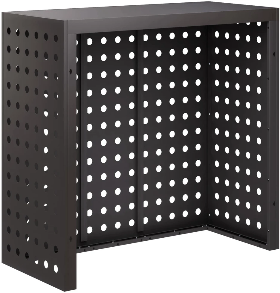 Kondicionierių uždangalas Juoda 110 x 50 x 105 cm Plienas