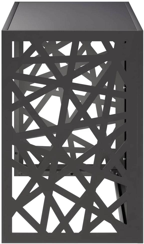 Kondicionierių uždangalas Juoda 90 x 40 x 60 cm Plienas