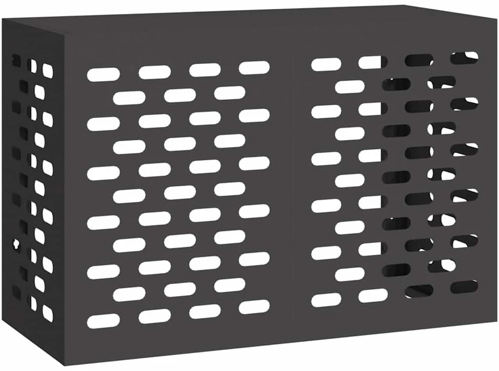 Kondicionierių uždangalas Juoda 90 x 40 x 60 cm Plienas