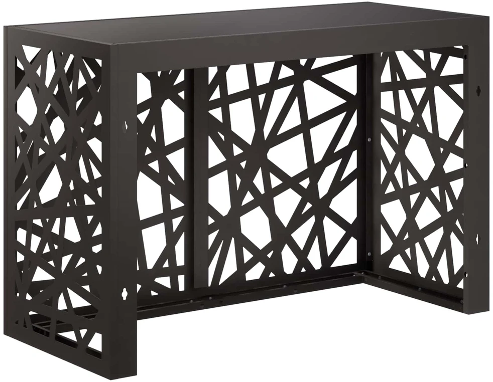 Kondicionierių uždangalas Juoda 90 x 40 x 60 cm Plienas