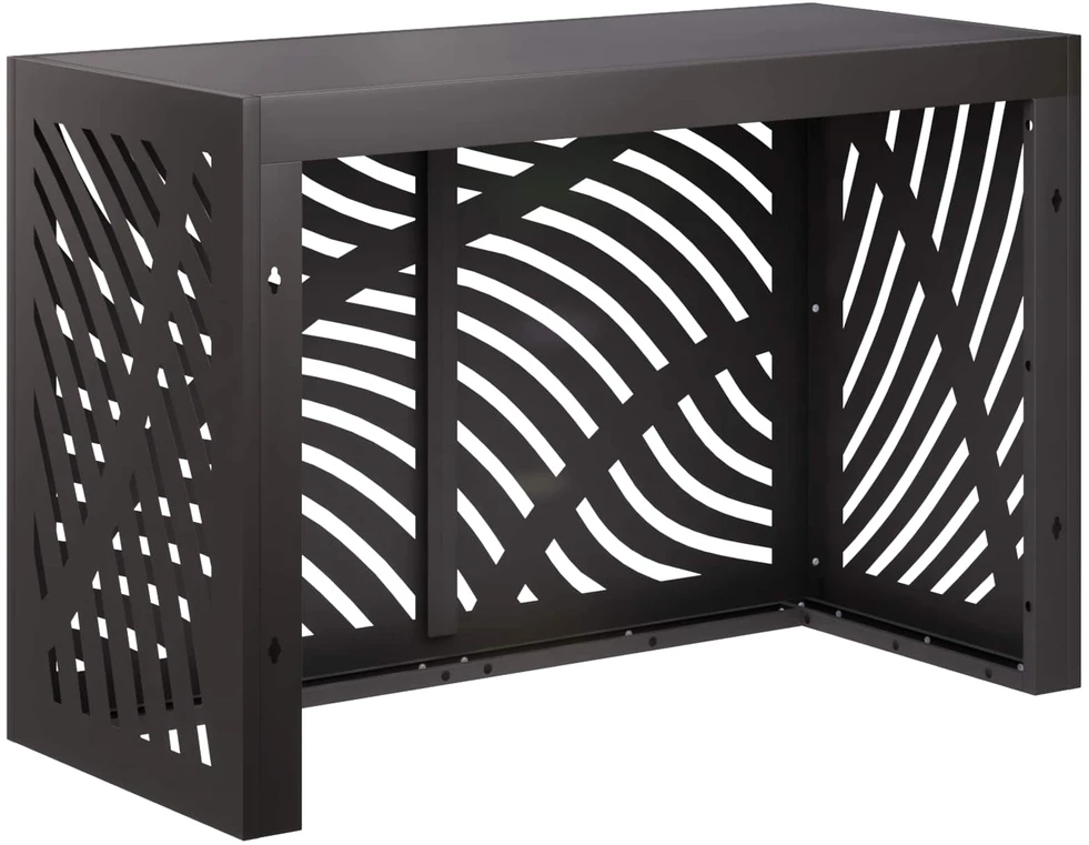 Kondicionierių uždangalas Juoda 90 x 40 x 60 cm Plienas