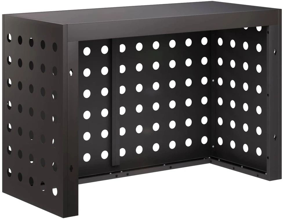 Kondicionierių uždangalas Juoda 90 x 40 x 60 cm Plienas