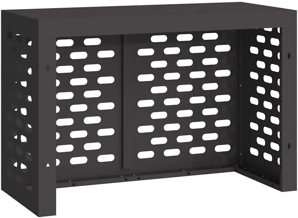 Kondicionierių uždangalas Juoda 90 x 40 x 60 cm Plienas