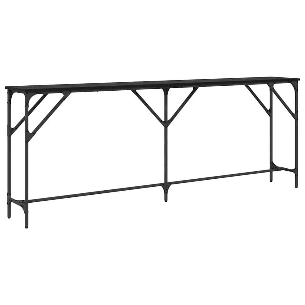 Konsolinis stalas juoda ąžuolo 200 x 29 x 75 cm