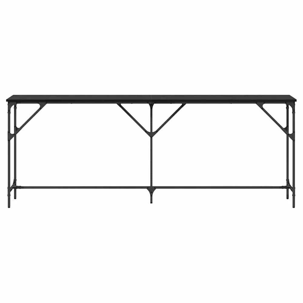 Konsolinis stalas juoda ąžuolo 200 x 29 x 75 cm