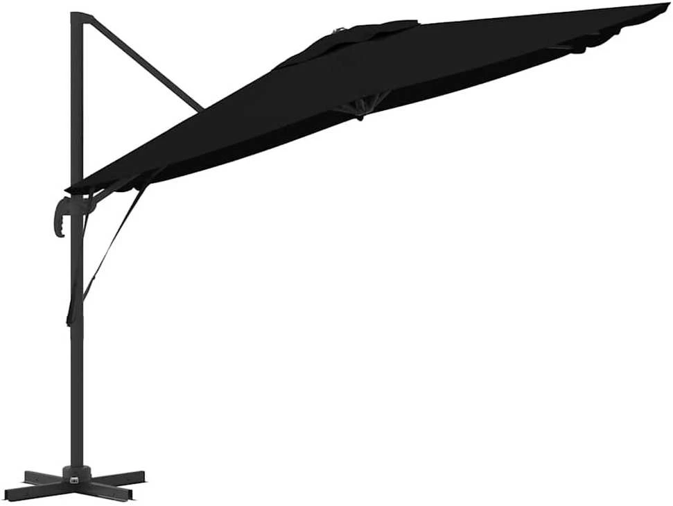 Roma Parasol Juoda 286 x 284 x 265 cm Aliuminis ir poliesteris