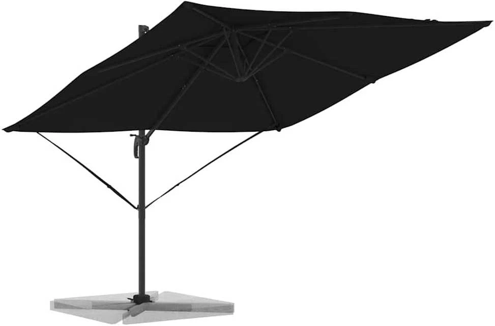 Roma Parasol Juoda 286 x 284 x 265 cm Aliuminis ir poliesteris
