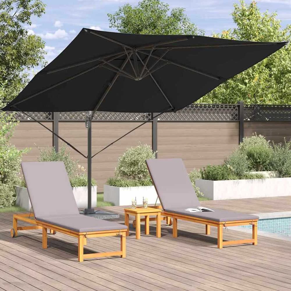 Roma Parasol Juoda 286 x 284 x 265 cm Aliuminis ir poliesteris