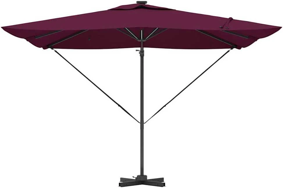 Skėtis nuo saulės Bordo raudona 286 x 284 x 270 cm