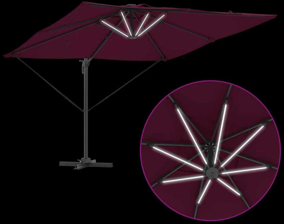 Skėtis nuo saulės Bordo raudona 286 x 284 x 270 cm