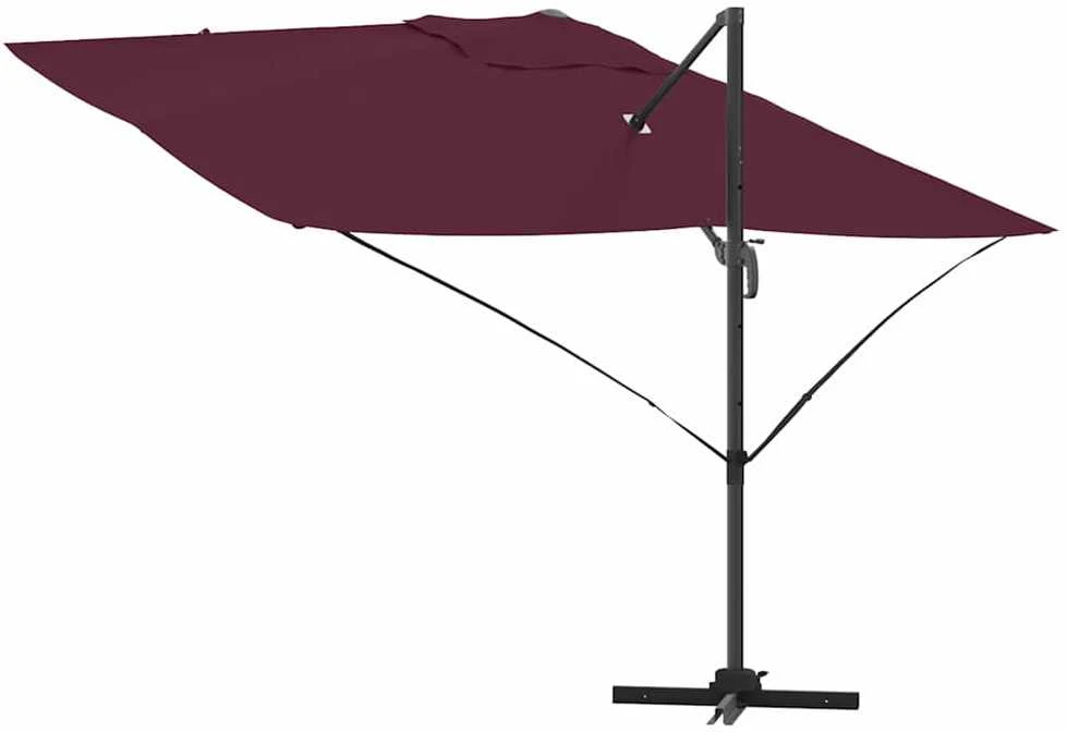 Skėtis nuo saulės 351 x 250 x 260 cm Poliesteris ir aliuminis
