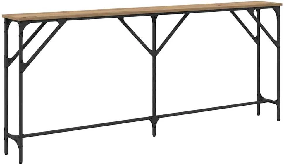 Konsolinis stalas artisano ąžuolo 180 x 23 x 75 cm