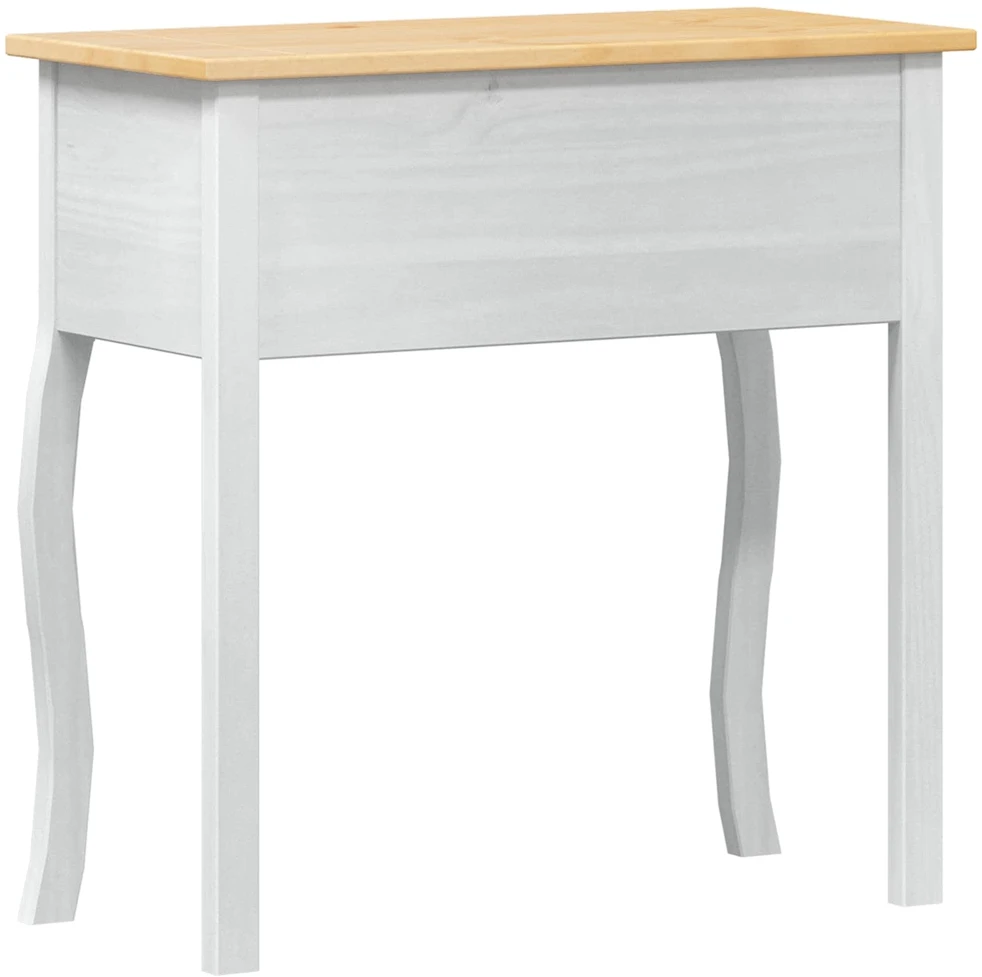 Konsolės stalas Balta 73 x 35 x 73 cm Kietos pušies mediena