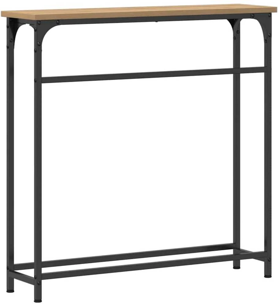 Konsolinis stalas Amatininkų ąžuolas 75 x 19,5 x 75 cm
