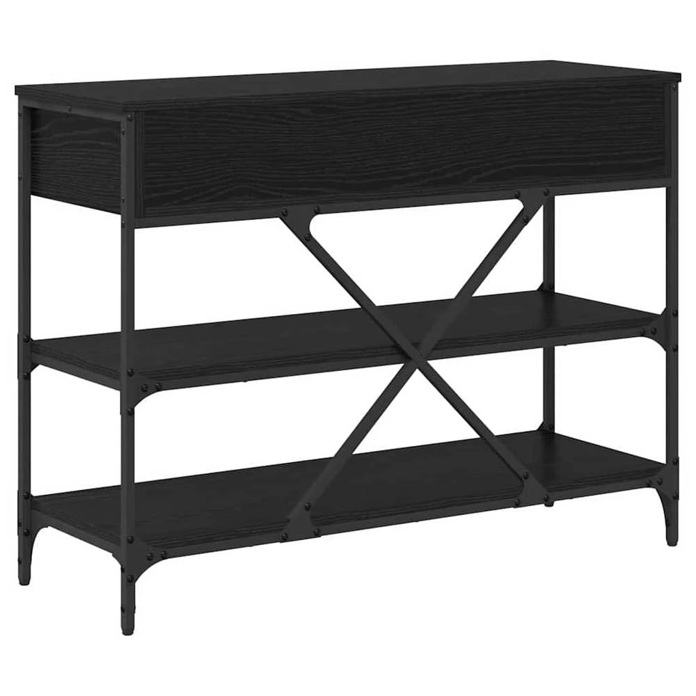 Konsolinis stalas Juodas ąžuolas 100 x 34,5 x 75 cm Medis