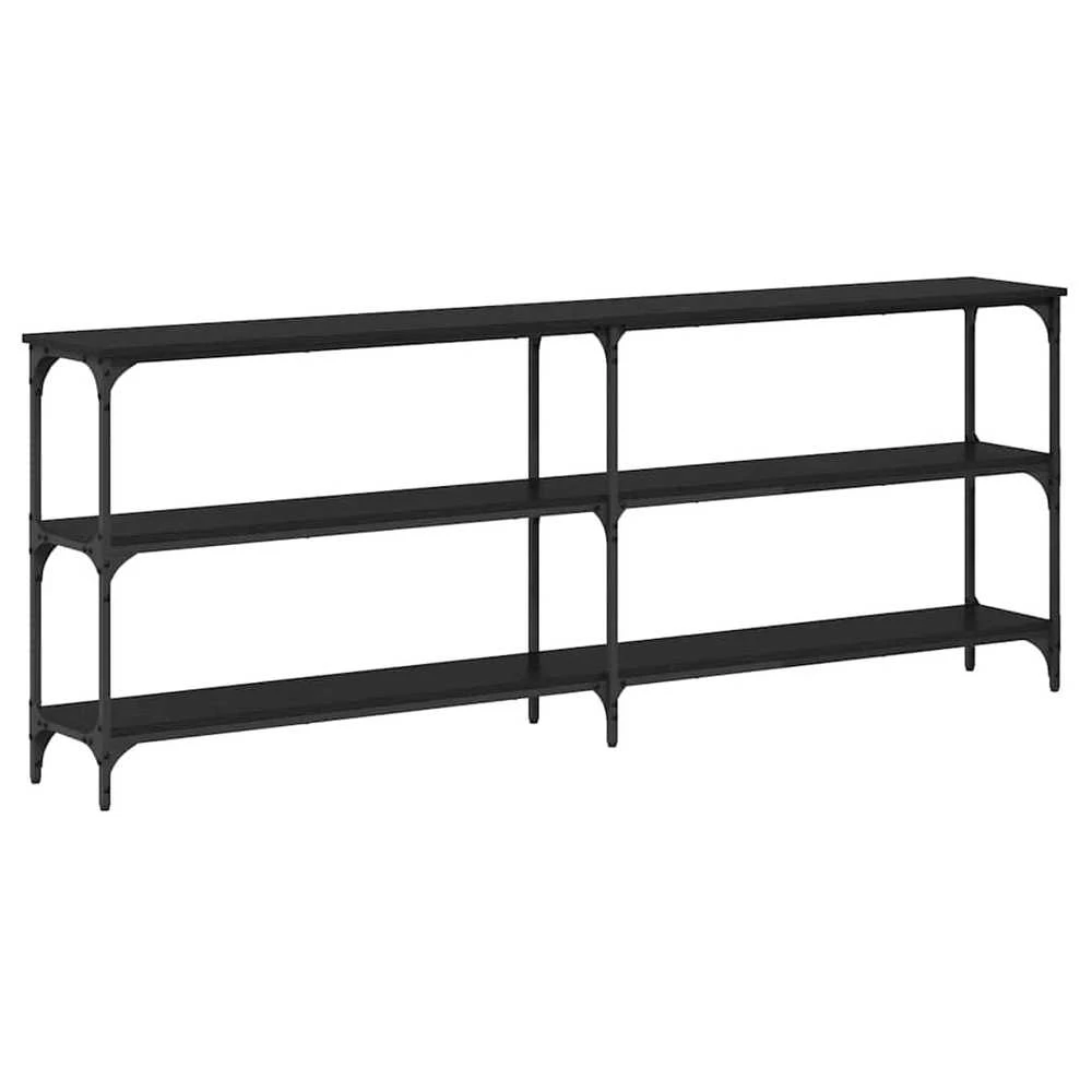 Konsolinis stalas juoda ąžuolo 200 x 29 x 75 cm