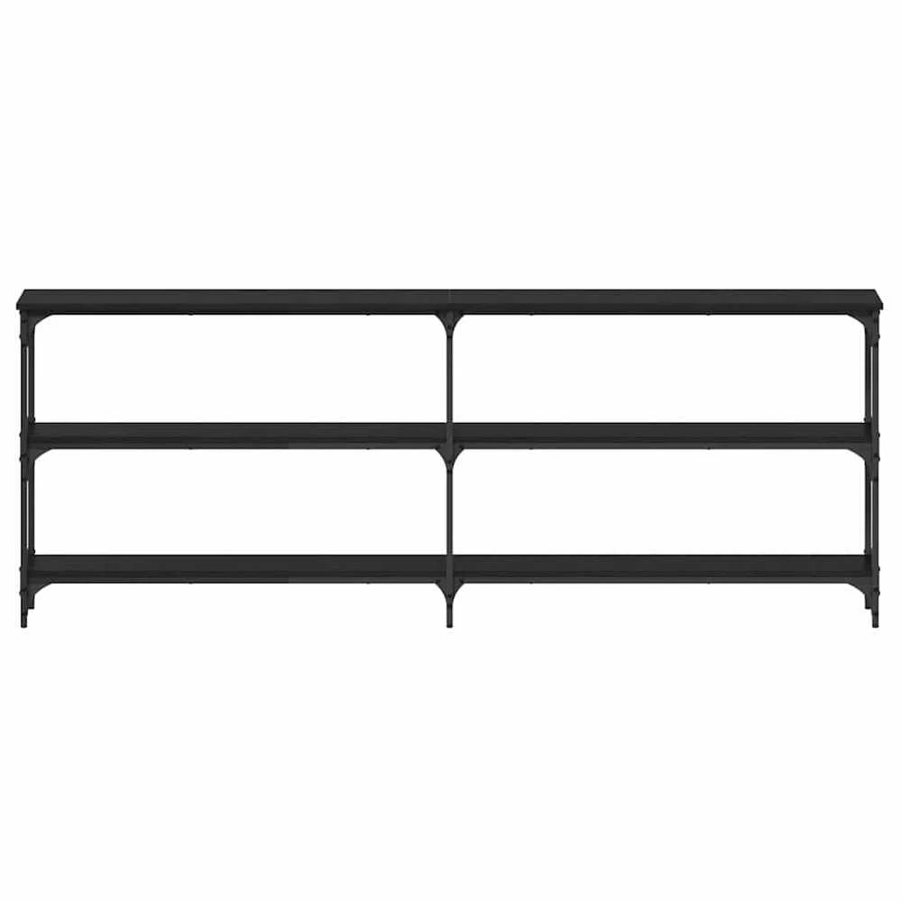 Konsolinis stalas juoda ąžuolo 200 x 29 x 75 cm