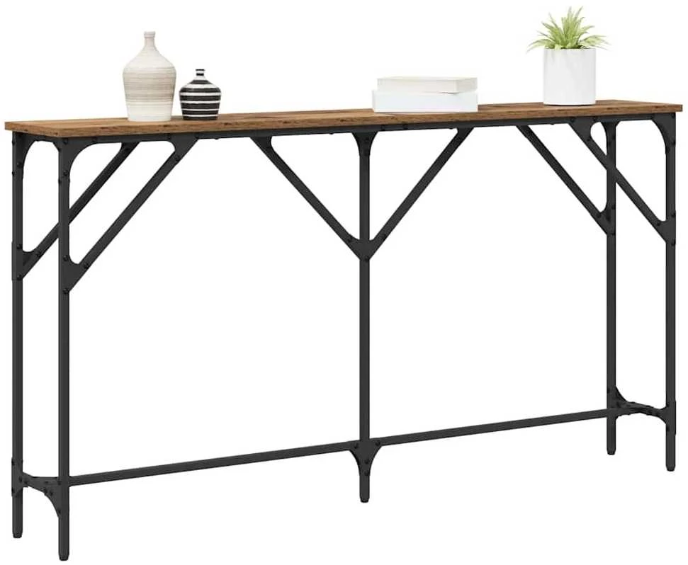 Konsolinis stalas Senovinis medis 140 x 23 x 75 cm