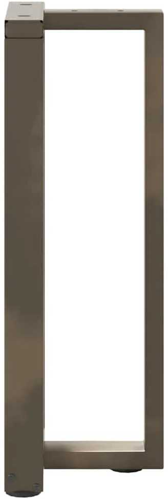 Konsolinio staliuko kojelės, T formos, 2 vnt., juodos, 25x28x(72-73) cm, plienas