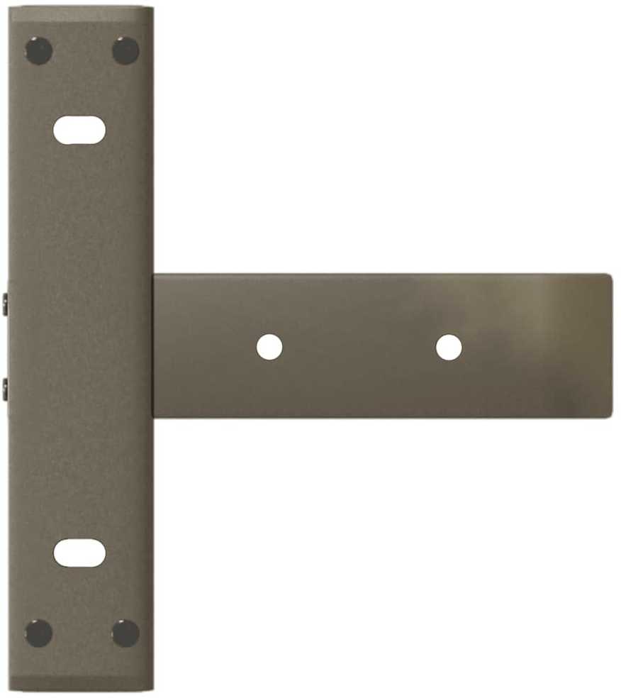 Konsolinio staliuko kojelės, T formos, 2 vnt., juodos, 25x28x(72-73) cm, plienas