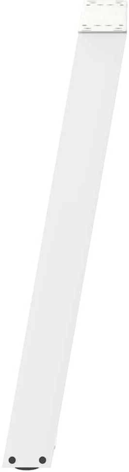 Konsolinio stalo kojelės, U formos, 2 vnt., baltos, 28x(72-73) cm, plienas