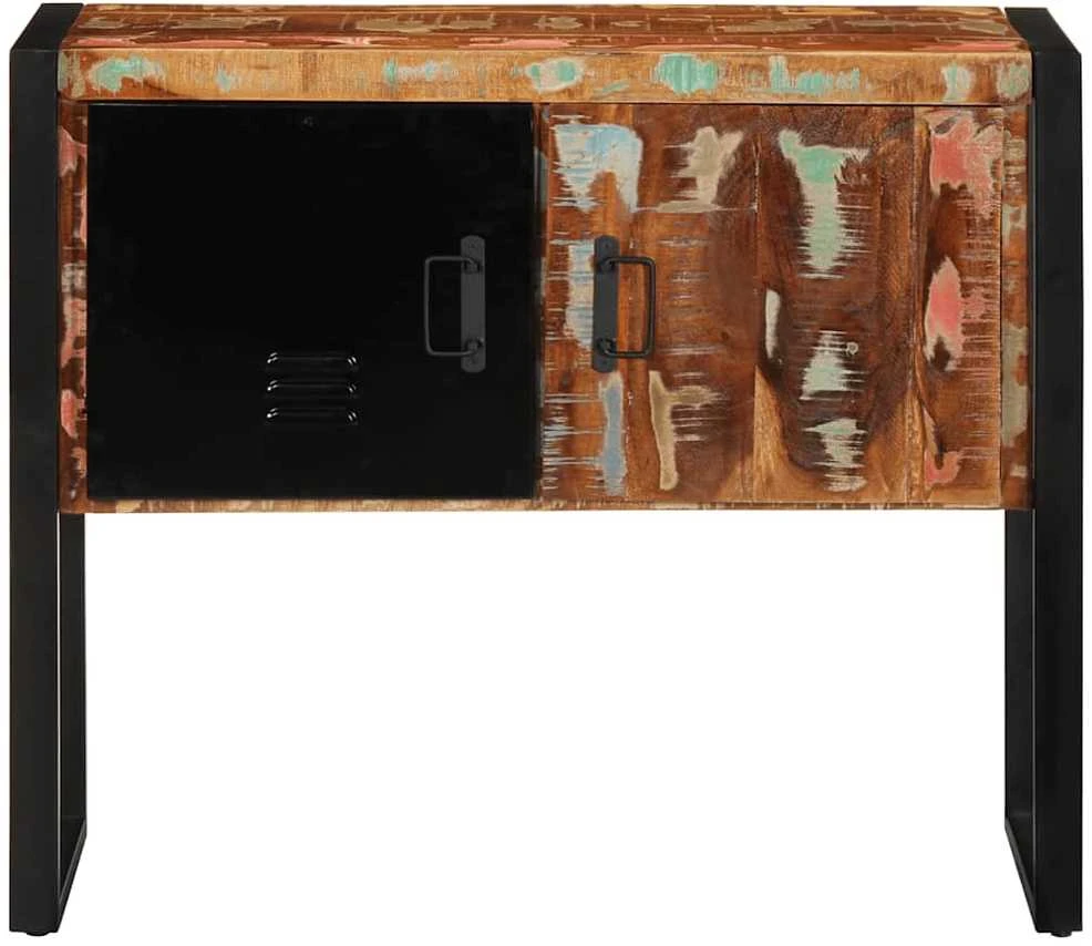 konsolinė spintelė, 90x35x75cm, perdirbtos medienos masyvas