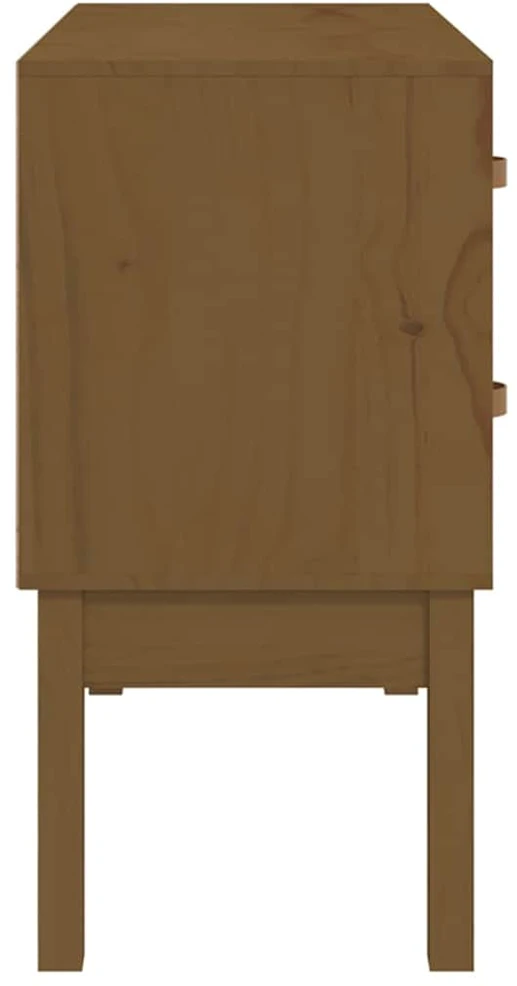Konsolinė spintelė, medaus ruda, 90x40x78cm, pušies masyvas