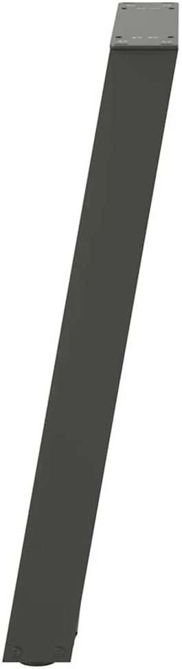 Konsolinio stalo kojelės, U formos, 2 vnt., antracito spalvos, 28x(72-73) cm, plienas