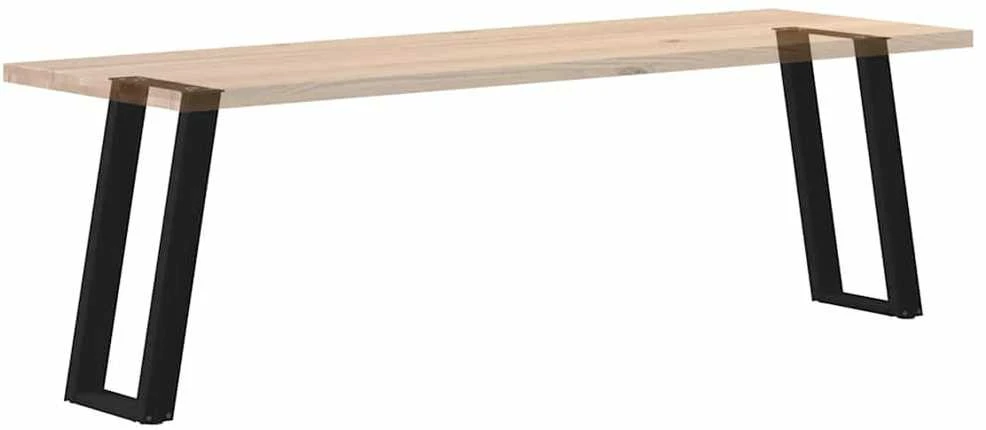 Konsolinio stalo kojelės, U formos, 2 vnt., juodos, 28x(72-73) cm, plienas