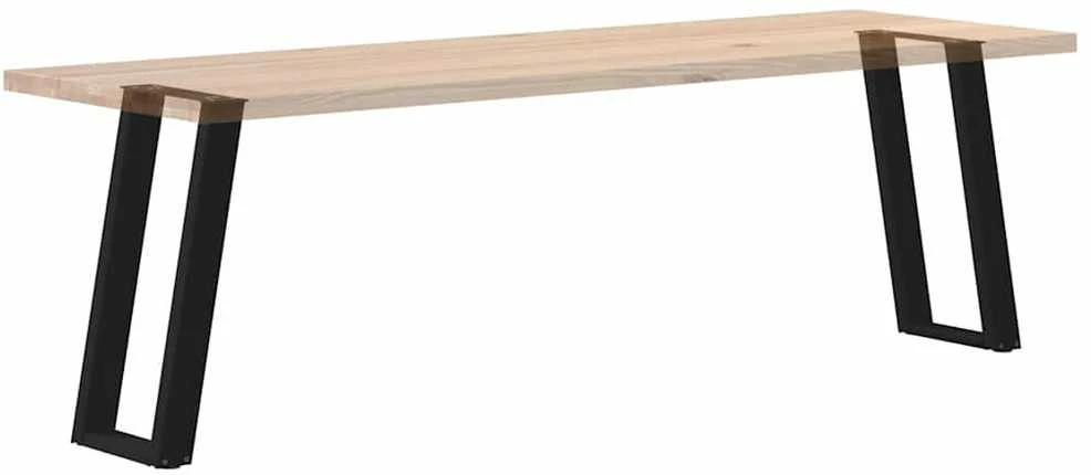 Konsolinio staliuko kojelės, U formos, 2 vnt., juodos, 38x(72-73) cm, plienas