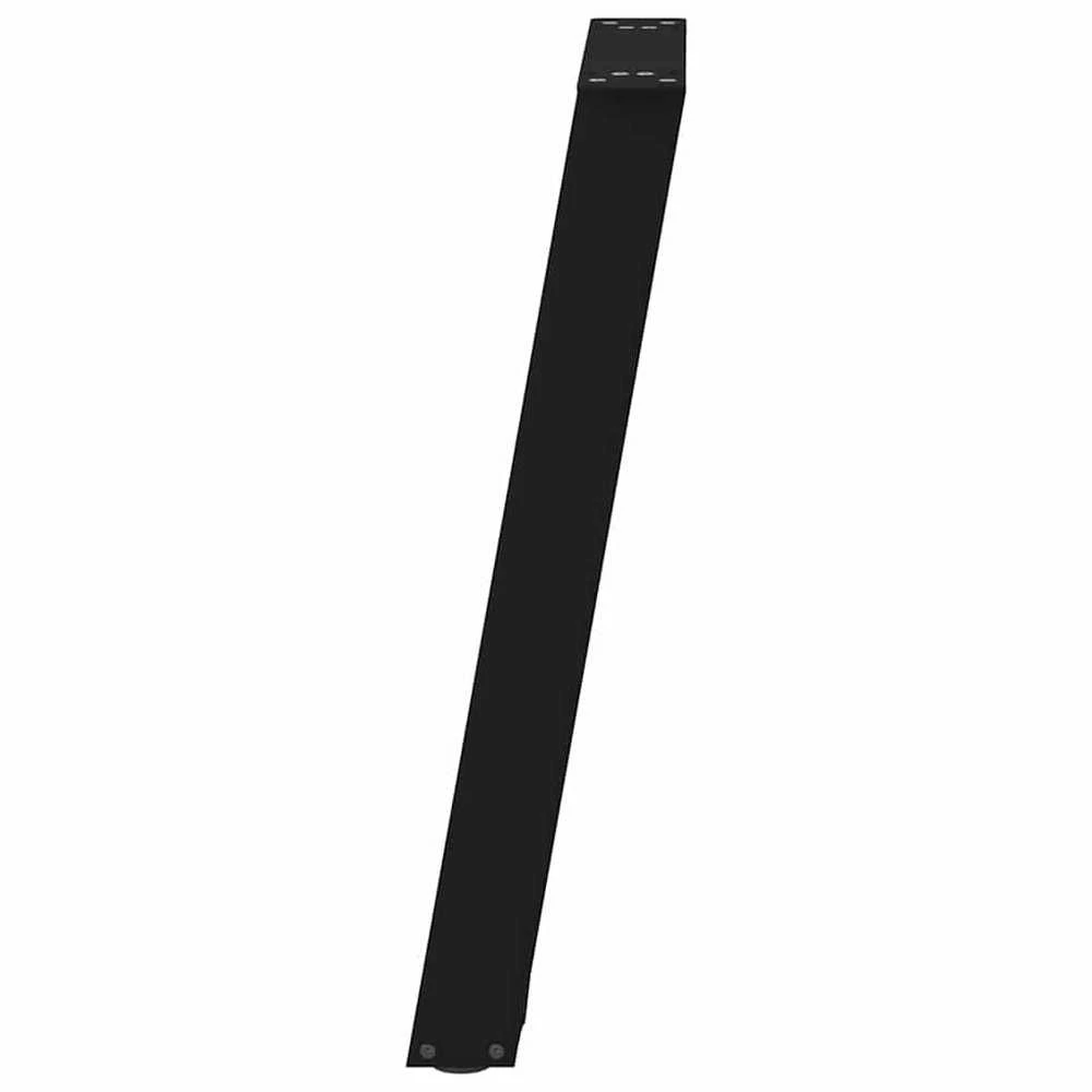 Konsolinio stalo kojelės, U formos, 2 vnt., juodos, 28x(72-73) cm, plienas