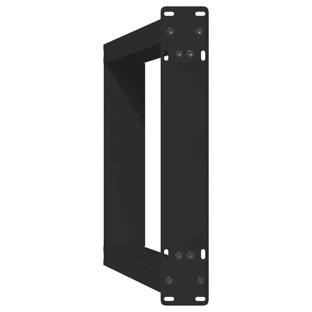 Konsolinio stalo kojelės, U formos, 2 vnt., juodos, 28x(72-73) cm, plienas