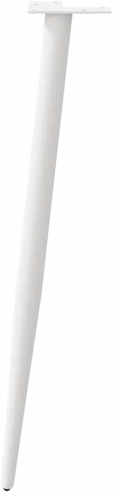 Kavos staliuko kojelės, 4 vnt., balta, 72-73cm, plienas