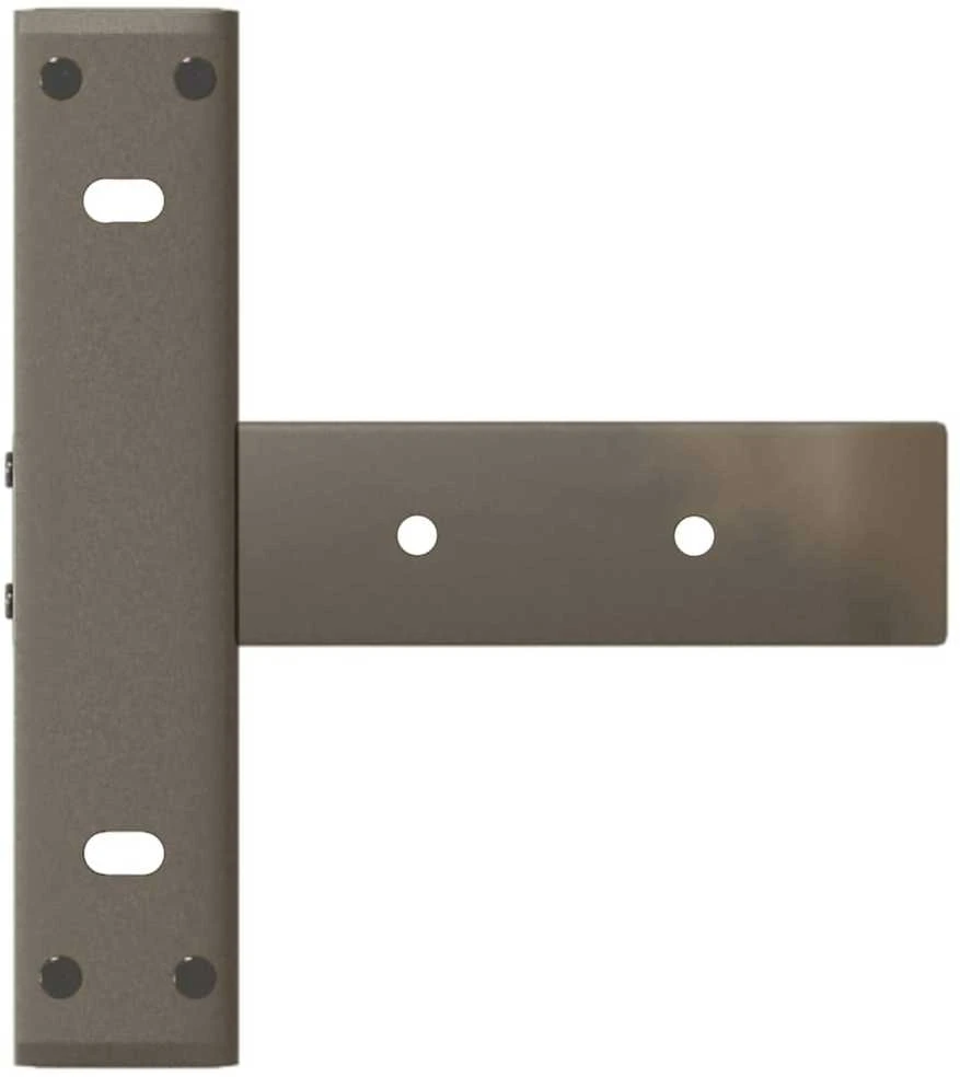 Konsolinio staliuko kojelės, T formos, 2 vnt., juodos, 38x25x(72-73) cm, plienas