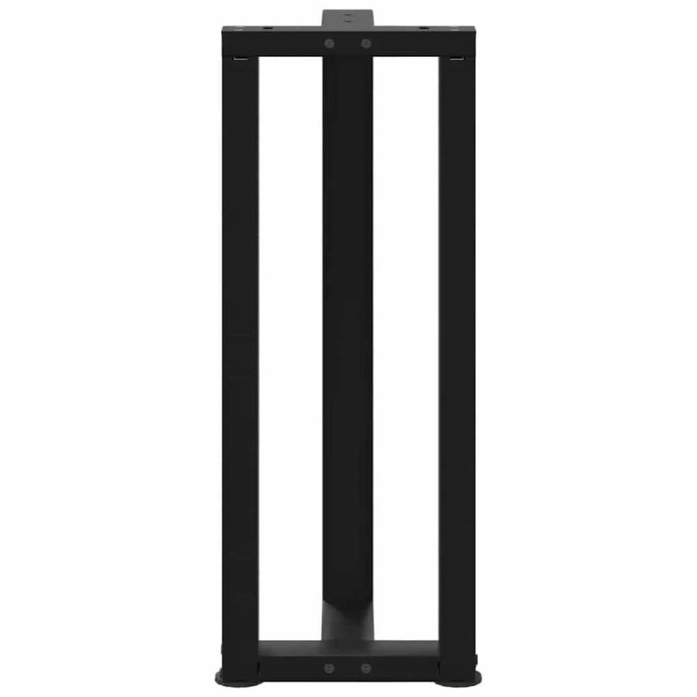 konsolės stalo kojos, T formos, 2 vnt., juoda, 20x28x(72-73)cm